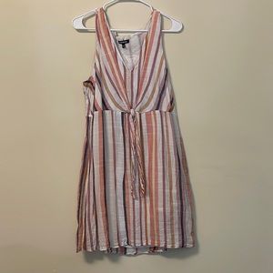 Express Striped Twist Front Dress